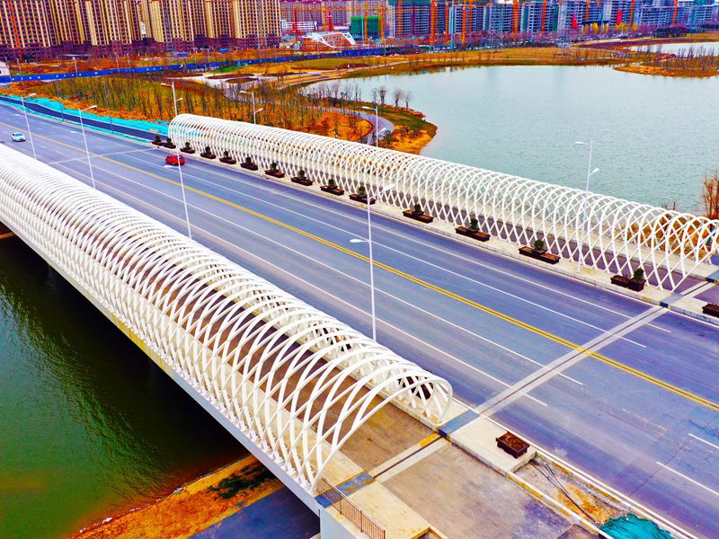 中国电建博爱路桥梁刚廊架制作安装工程项目（400t）